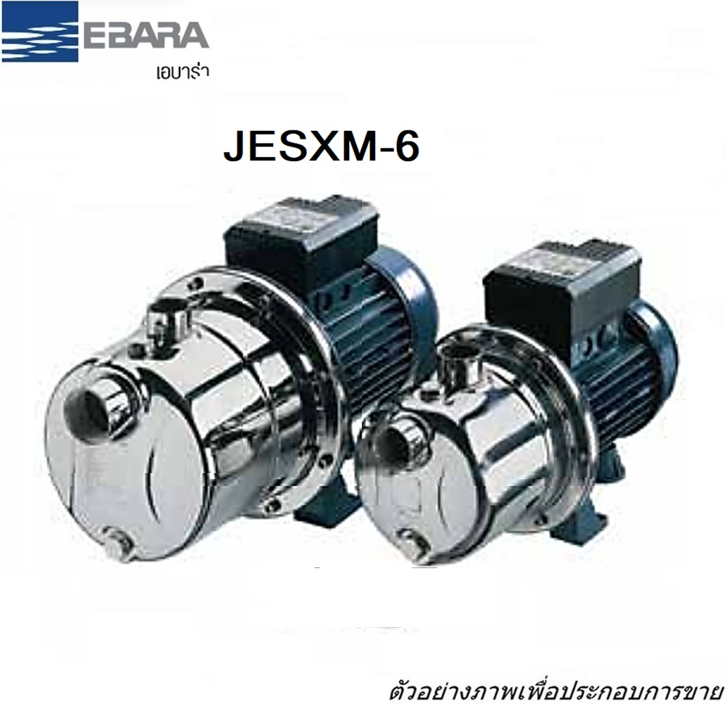 SKI - สกี จำหน่ายสินค้าหลากหลาย และคุณภาพดี | EBARA JESXM-6 (0.6HPx2สาย) 1นิ้วx1นิ้ว ปั๊มหอยโข่งแสตนเลส